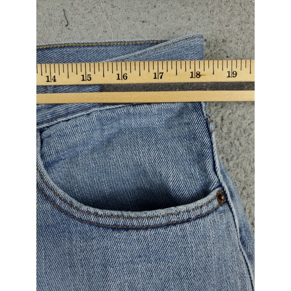 Levis 505 Jeans Mens 36x30 Blue Casual Straight Leg Denim Pants * - Picture 4 of 11